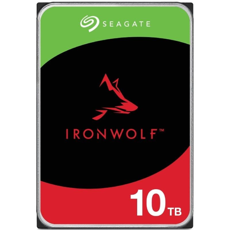 Disco duro seagate ironwolf nas st10000vn000 10tb/ 3.5'/ sata iii/ 256mb