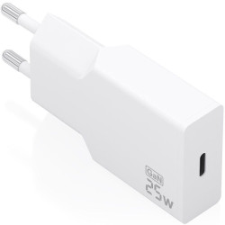 Cargador de pared gan aisens a110-0999/ 1xusb tipo-c/ 25w/ blanco