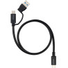 Cable usb 3.2 tipo-c nanocable 10.01.4800/ usb tipo-c macho/ usb macho - usb tipo-c macho/ hasta 60w/ 10gbps/ 50cm/ negro