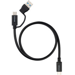 Cable usb 3.2 tipo-c nanocable 10.01.4801/ usb tipo-c macho/ usb macho - usb tipo-c macho/ hasta 60w/ 10gbps/ 1m/ negro