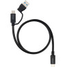 Cable usb 3.2 tipo-c nanocable 10.01.4801/ usb tipo-c macho/ usb macho - usb tipo-c macho/ hasta 60w/ 10gbps/ 1m/ negro