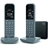 Teléfono inalámbrico gigaset cl390/ pack duo/ gris