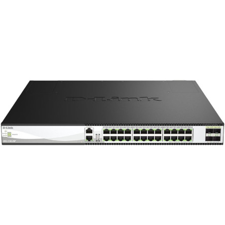Switch gestionable d-link dxs-3130-28p/e 24 puertos/ rj-45 10/100/1000/ sfp/ poe