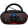 Radio cd daewoo dw3013/ 4w/ a pilas/ rojo