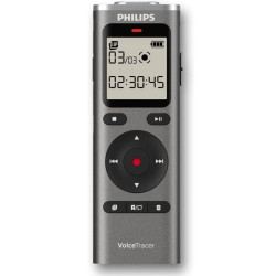 Grabadora de voz philips voicetracer dvt1170/ 20khz/ plata