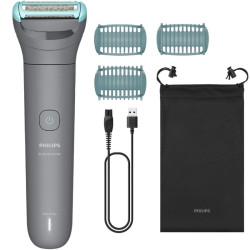 Cortabarbas philips body groomer bg3485/15/ con batería/ 3 accesorios