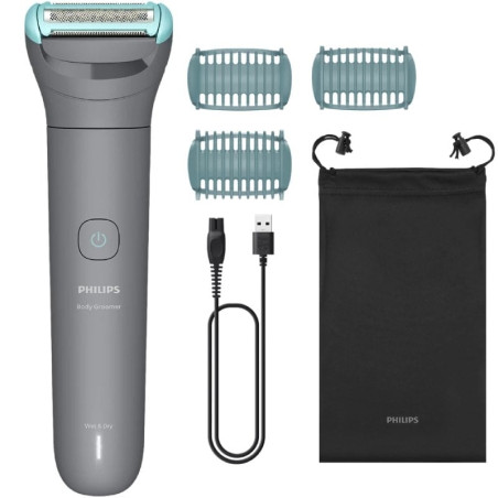 Cortabarbas philips body groomer bg3485/15/ con batería/ 3 accesorios