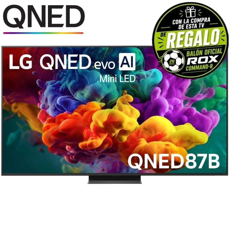 Televisor lg qned evo ai qned87 mini led 65qned87b6a 65'/ ultra hd 4k/ smart tv/ wifi