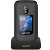 Teléfono móvil qubo p-221bkc 4g para personas mayores/ negro