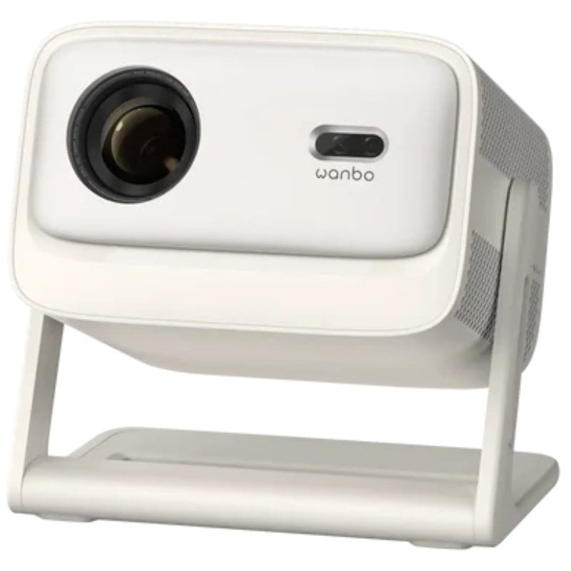 Proyector portátil wanbo vali 1 pro/ 900 lúmenes/ full hd/ hdmi/ bluetooth/ wifi/ beige