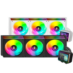 Sistema de refrigeración líquida mars gaming ml-visionii360/ negro