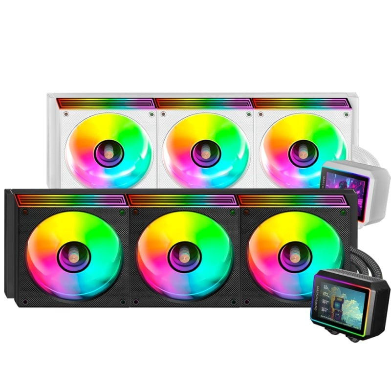 Sistema de refrigeración líquida mars gaming ml-visionii360/ negro