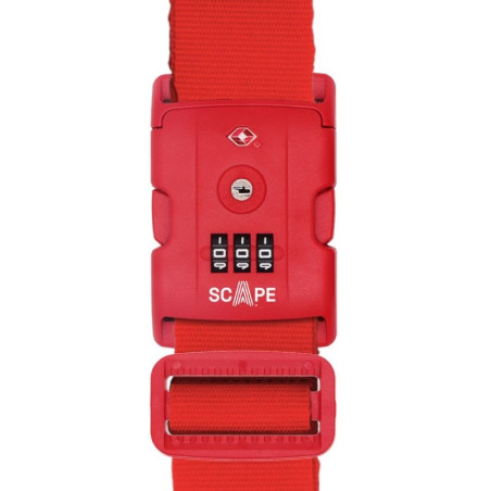 Correa para maleta con combinación scape travel e0121/ roja