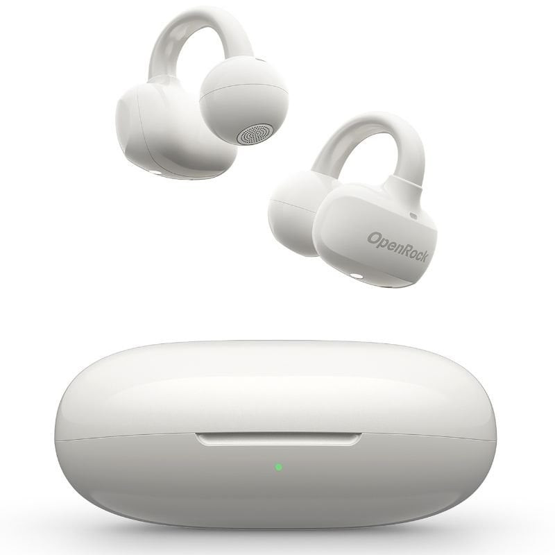 Auriculares deportivos de conducción aérea openrock e opace02 con estuche de carga/ autonomía 7h/ blancos
