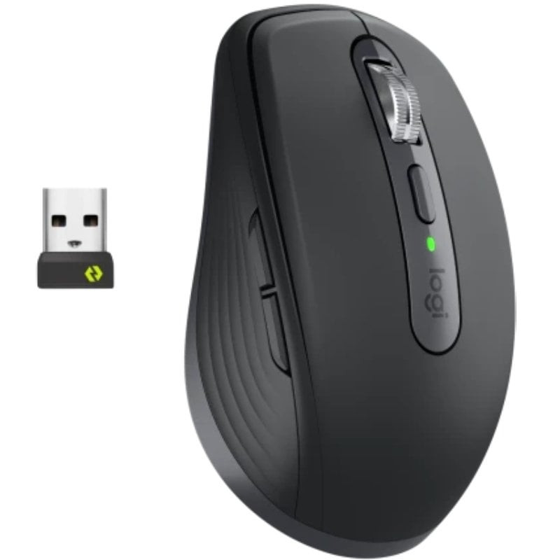 Ratón inalámbrico logitech mx anywhere 3s for business/ batería recargable/ hasta 8000 dpi/ grafito