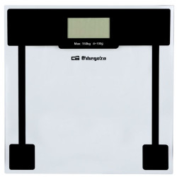 Báscula de baño orbegozo pb 2210/ hasta 150kg/ cristal