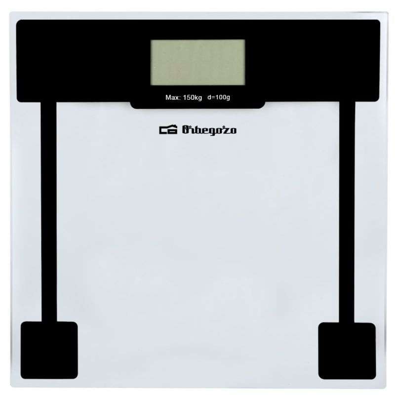 Báscula de baño orbegozo pb 2210/ hasta 150kg/ cristal