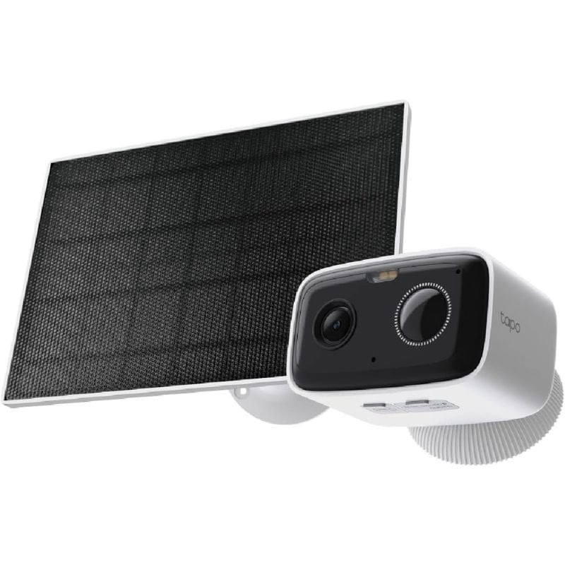 Cámara de videovigilancia tp-link tapo tc80 kit/ visión nocturna/ control desde app/ incluye panel solar