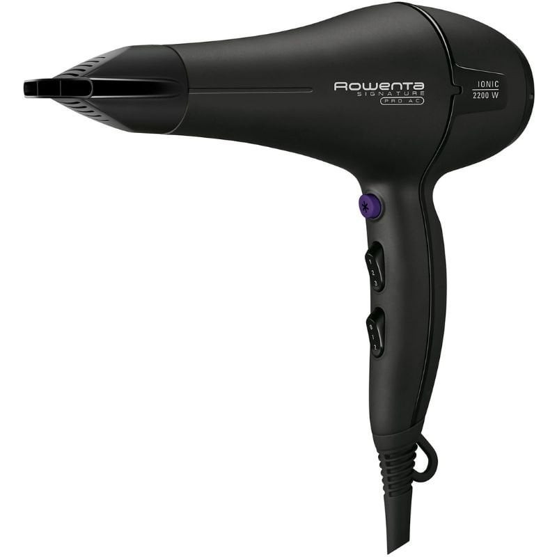 Secador rowenta signature pro ac cv7840/ 2200w/ iónico/ negro
