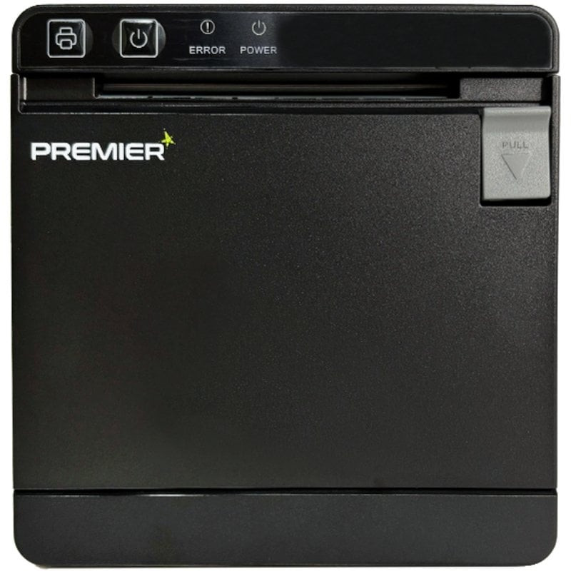 Impresora de tickets premier itp-front ii/ térmica/ ancho papel 80mm/ usb-ethernet/ negra