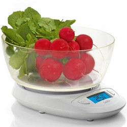Báscula de cocina electrónica laica ks1019w/ hasta 5kg