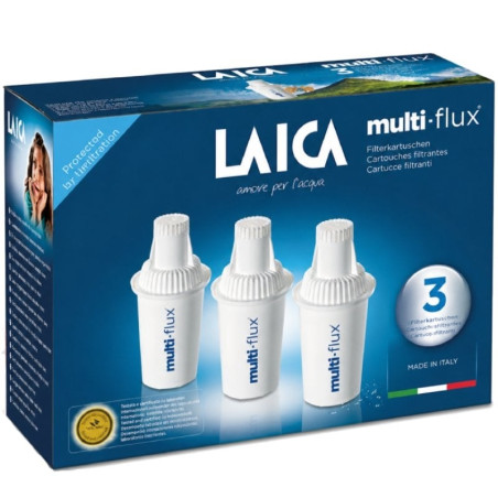 Cartucho de filtro de agua laica multi-flux f3a3/ pack de 3 unidades