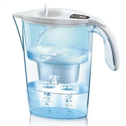 Pack jarra filtrante laica stream alkawater/ 2.3l/ blanca/ jarra + 1 filtro alkawater