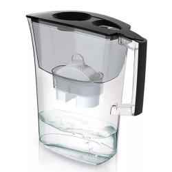 Pack jarra filtrante laica prime line elegante/ 3l/ negro/ jarra + 1 filtro bi-flux