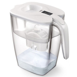 Pack jarra filtrante laica big milano/ 3.7l/ blanca/ jarra + 1 filtro bi-flux
