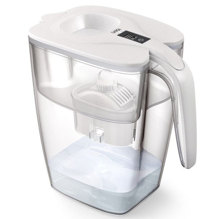Pack jarra filtrante laica big milano/ 3.7l/ blanca/ jarra + 1 filtro bi-flux