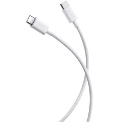 Cable usb 2.0 tipo-c 3a xiaomi braided/ usb tipo-c macho - usb tipo-c macho/ hasta 60w/ 480mbps/ 1m/ blanco