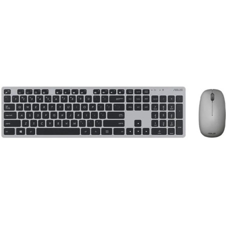 Teclado y ratón inalámbricos asus w5000 wireless/ gris