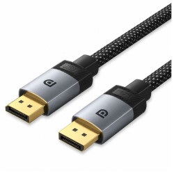 Cable displayport 2.1 16k vention hgbhi/ displayport macho - displayport macho/ 3m/ gris