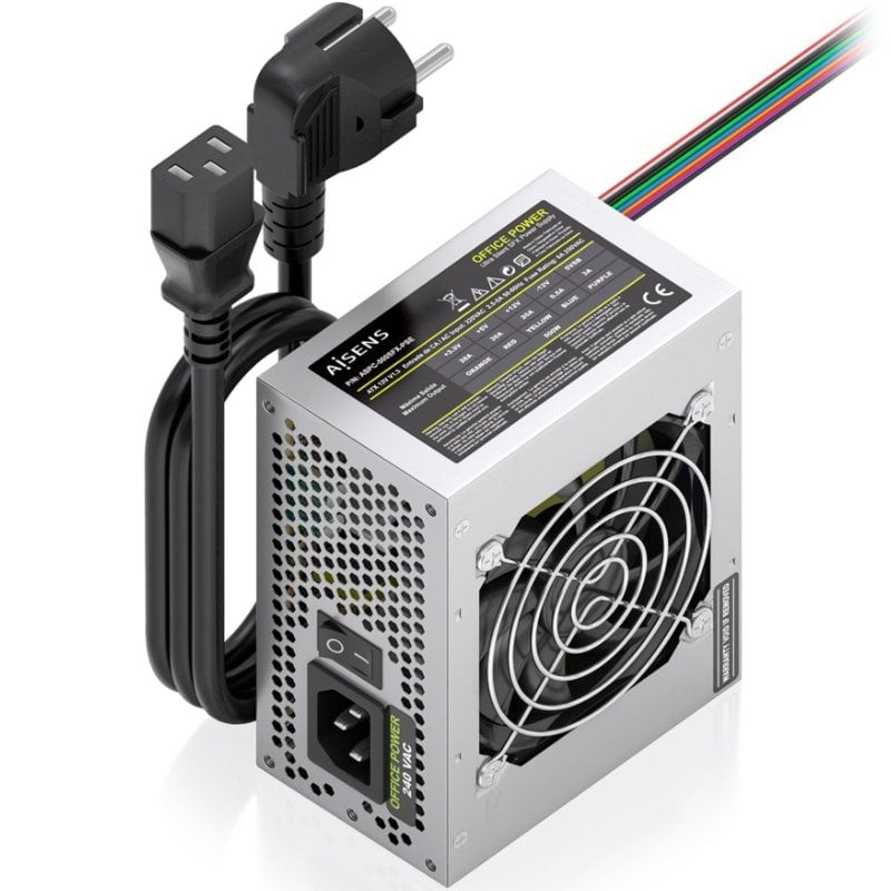 Fuente de alimentación sfx aisens aspc-500sfx-pse/ 500w/ ventilador 8cm