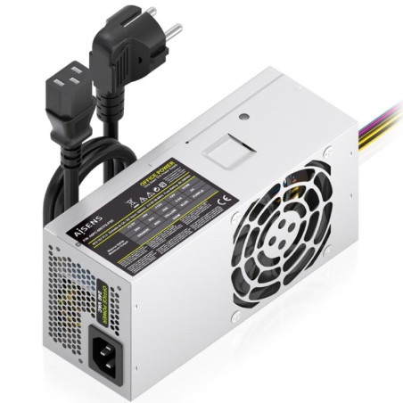 Fuente de alimentación tfx aisens aspc-500tfx-pse/ 500w/ ventilador 8cm