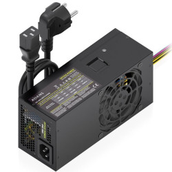 Fuente de alimentación tfx aisens aspc-500tfx-psebk/ 500w/ ventilador 8cm