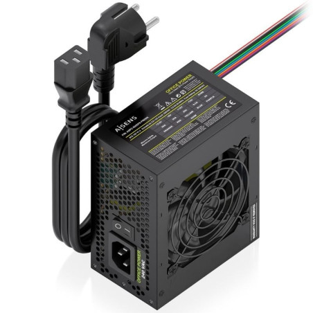 Fuente de alimentación sfx aisens aspc-500sfx-psebk/ 500w/ ventilador 8cm
