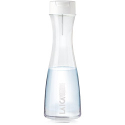Botella filtrante laica glassmart/ capacidad 1.1l/ blanca/ incluye 2 filtros