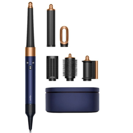 Moldeador multifunción y secador dyson airwrap i.d. liso+ondulado azul de prusia/cobre