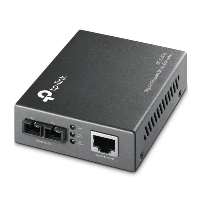 Conversor de medios gigabit tp-link mc200cm v2/ 1 puerto/ rj-45 10/100/1000