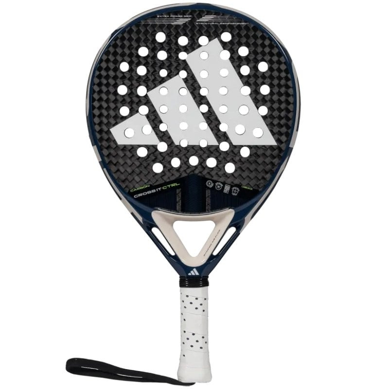 Pala de pádel adidas cross it carbon control 3.4 2025/ azul y blanca
