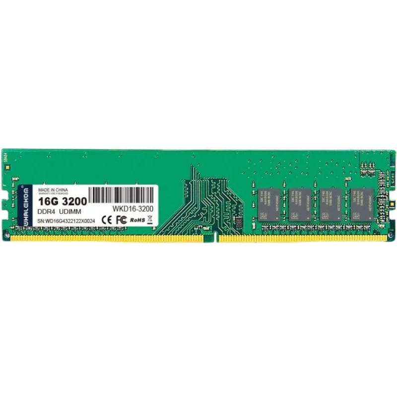 Memoria ram whalekom wk4ud32 16gb/ ddr4/ 3200mhz/ 1.2v/ udimm