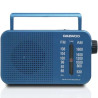 Radio portátil daewoo dw1120/ con cable/ a pilas/ azul