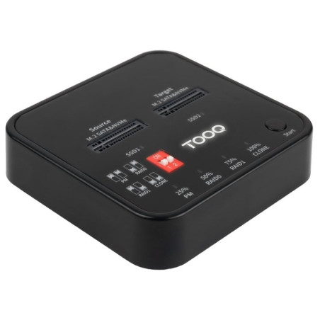 Docking station para ssd m2 sata/nvme tooq tqds-201b