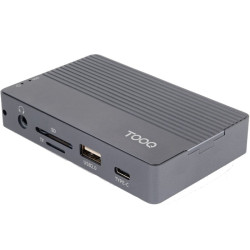Docking usb tipo-c tooq tqe-2242g/ ranura ssd m.2/ 1xhdmi/ 1xrj45/ 1xusb/ 1xusb tipo-c/ 1xlector tarjetas/ 1x jack 3.5/ 1xusb 