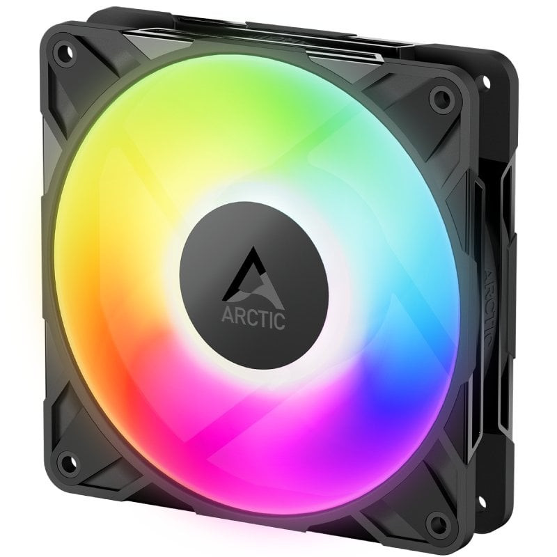 Ventilador arctic p12 pro a-rgb ln/ 12cm/ negro