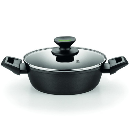 Cacerola baja monix green m480528/ ø28cm/ aluminio forjado/ apta para inducción