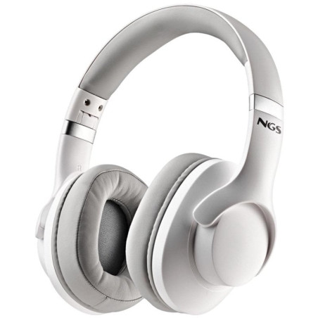 Auriculares inalámbricos ngs artica storm/ con micrófono/ bluetooth/ blancos