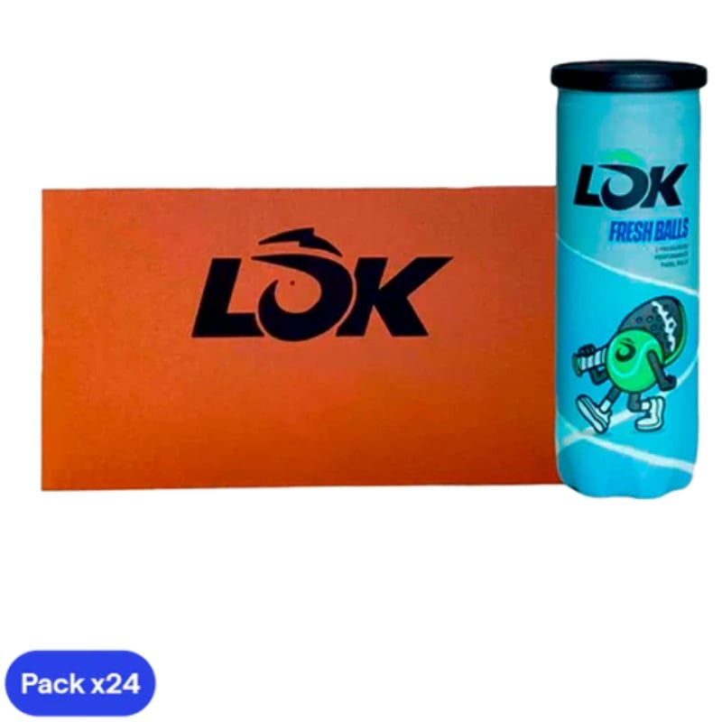 Cajón bolas lok sports/ 24 packs de 3 unidades