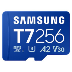 Tarjeta de memoria samsung p7 256gb microsd xc/ clase 10/ 170mbs